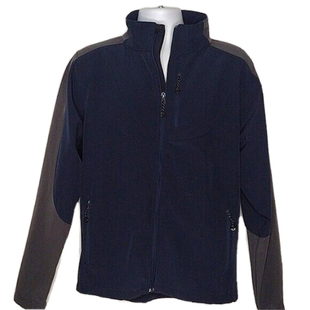 Black Diamond Grey Blue Soft Shell Midweight Winter Jacket Men Medium